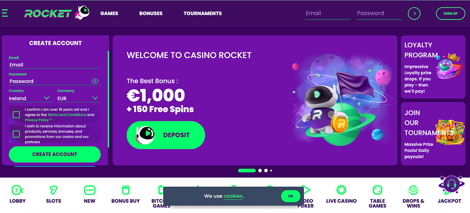 rocket casino